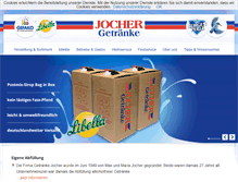 Tablet Screenshot of getraenke-jocher.de
